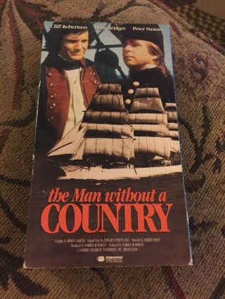 The Man Without A Country (vhs) Rare,  Htf,  Beau Bridges,  Cliff Robertson,  Action