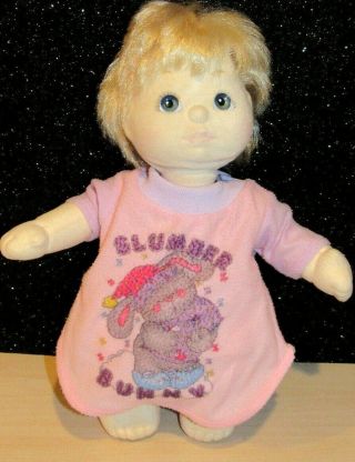 Vintage Mattel 1985 My Child Doll Blonde Hair Blue Eyes Wearing Pjs So Cute