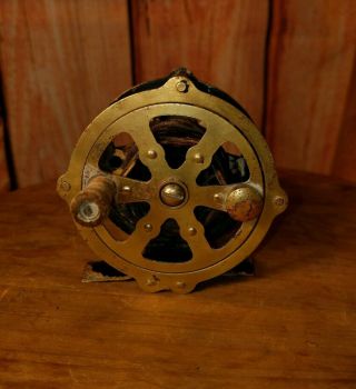 Vintage Spider Reel Made Of Brass Or Copper It’s Non Magnetic 80