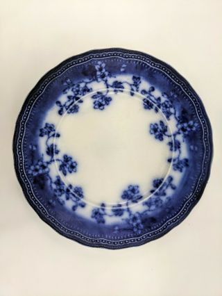 Societe Ceramique Maestricht Holland Splendid Antique 9 " Blue Plate Floral