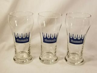 3 - Hamm ' s Beer Blue Pine Tree Glasses (Rare) 2