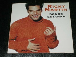 Ricky Martin - Donde Estaras - 2 Track Rare Cd Single W/ Radio Edit,  Remix Oop
