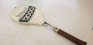 Wilson T2000 Tennis Racquet Rare Vintage Usa Chrome W/ Orig.  Cover 4 3/8 Light