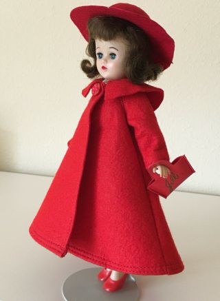 Vogue Jill: Red Coat/hat/heels/purse,  White Bodysuit/skirt,  Bonus Beret,  Glasses