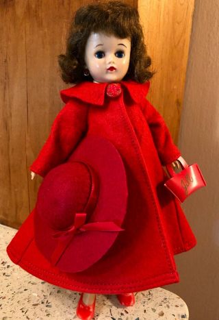 Vogue Jill: Red Coat/Hat/Heels/Purse,  White Bodysuit/Skirt,  Bonus Beret,  Glasses 3