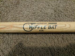 Vintage Official Wood Wiffle Ball Bat 32 " Rare