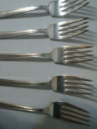 Holmes And Edwards Silverplate Century 8 5in.  Salad/dessert Forks