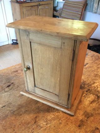 Small Pine Wall Cupboard.  Good.  Possibly Victorian.