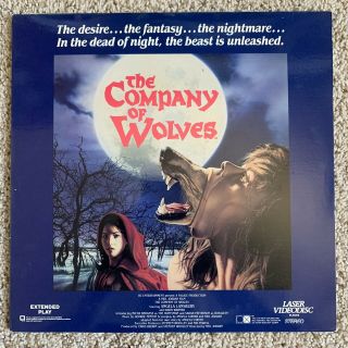 The Company Of Wolves Laserdisc - Very Rare Horror