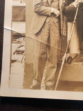 1920s PHOTO DELANEY & BEERS MIAMI FLORIDA BIG GAME FISHING 9 1/2 