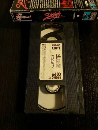 Society (1989) - VHS Promo screener Horror Billy Warlock VERY RARE 3