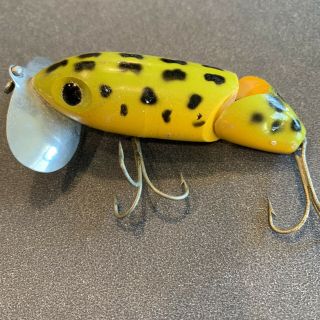 Vintage Fred Arbogast Jitterbug Jointed 3 " Bass Plug Fishing Lure