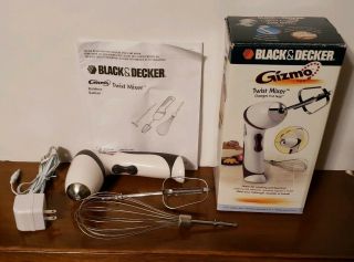 Black & Decker Gizmo Twist Mixer 2 In 1 Cordless Mixer Rare Gm100 Gray White