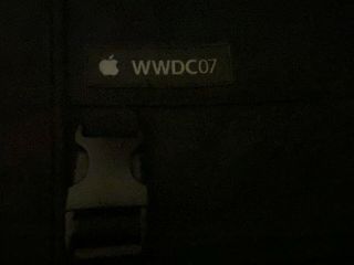 Apple WWDC 2007 Vintage Computer Bag Black Rare Pockets WWDC Logo 2
