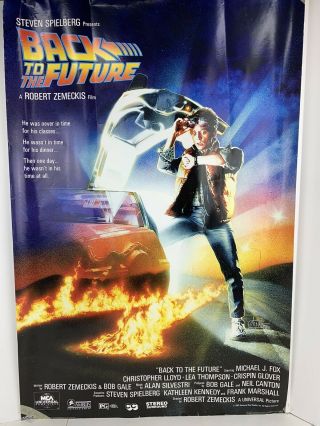 Back To The Future Vintage 24”x 36” 1985 Movie Poster Michael Fox Rare