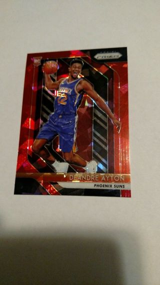 Deandre Ayton Rc 2018 - 19 Prizm Red Ice Refractor 279 Suns Rare Sp Rookie