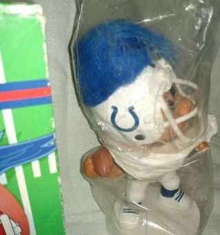 Vintage Russ Football Bobblehead Troll - Indianapolis Colts 1992