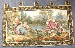 Large 100cm X 50cm Wall Hanging Vintage Style Scenic Tapestry - D11