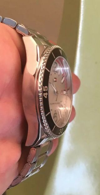 Vintage Tommy Hilfiger Sport Men ' s Stainless Steel Bracelet Watch 43mm 2