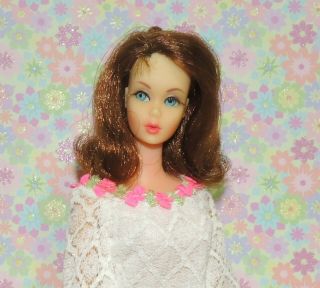 1969 Vintage Mod Tnt Auburn Marlo Flip Barbie Doll Nude