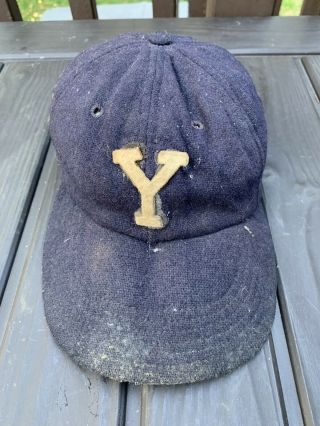 Rare Early 1900s Yale University Vintage College Baseball Wool Hat/cap 1