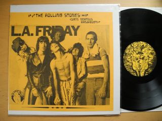 Rolling Stones Rare Live Lp L.  A.  Friday - 1975 Nervous Breakdown Ex -