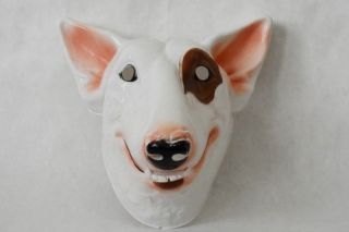 Rare Vintage Spuds Mackenzie Bull Terrier Bud Light Plastic Halloween Mask