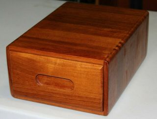 Mid Century Danish Modern Teak Jewelry Box Organizer Wood