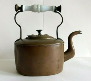 Antique Copper Tea Kettle.  Antique,  Vintage,  Old Tea Pot