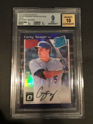 Corey Seager Rare Autograph 3/5 - 