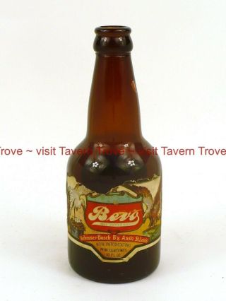 Rare 1920s Anheuser Busch Bevo " The Beverage " V2 Bottle Tavern Trove