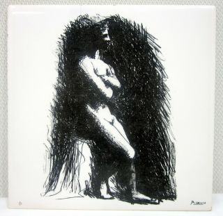1976 Pablo Picasso Ceramic Tile B Of 7402 " La Femme”