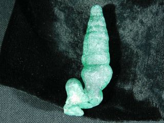 A Small Very Rare and 100 Natural Malachite STALAGMITE From The Congo 49.  3gr e 2