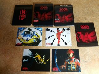 2001: A Space Odyssey 4k Ultra Hd (3 - Disc Blu - Ray,  2018) Rare Box Set,  Likenew