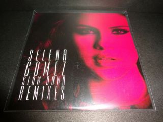 Slow Down - Remixes 1 By Selena Gomez - Rare Collectible Promo Maxi Single - 14 Tracks
