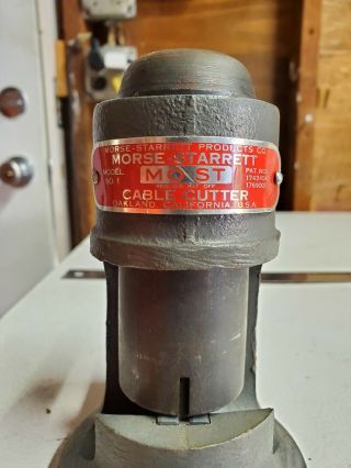 Antique/vintage Morse Starrett No.  1 Cable Cutter.