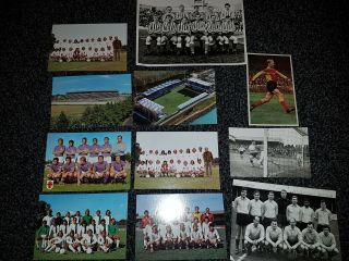 11 Rare Football Postcards & Photos