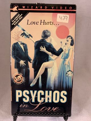Psychos In Love Vhs - Wizard Video (1987) - Rare Cult Black Comedy Horror