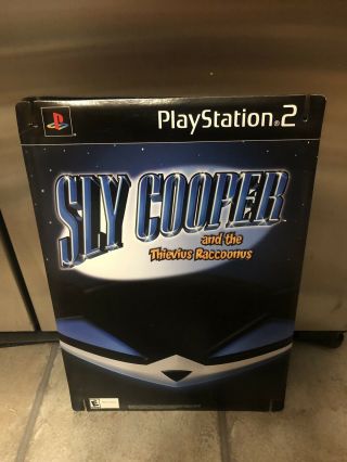 Sly Cooper Ps2 Carboard Promotion Double Sided Advertisment Rare