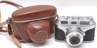 Apparat & Kamerabau Arette I D Camera With Isconar 50mm F/2.  8 Lens W/case - Rare