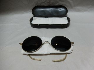 VERY RARE WW2 German Army Officer ' s Sunglasses Wehrmacht 