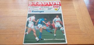 Rare 1989 Uefa Final Stuttgart V Napoli - Maradona