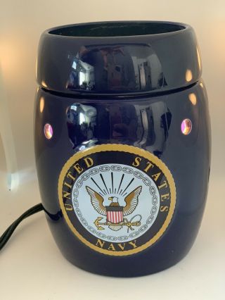 Rare Scentsy Us Navy Military Full Size Wax Warmer Usn Retired
