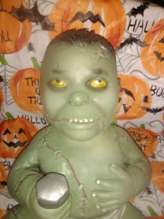 Frankenstine Spirit Halloween Zombie Baby Monster Rare Htf 2012 Gemmy Morbid 3