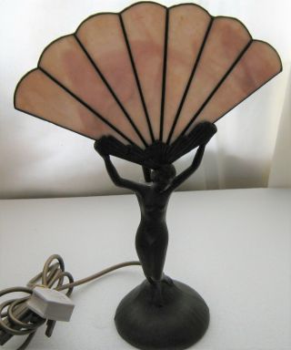 Mid Century Loevsky & Loevsky L&l Wmc Nude Lady Figural Art Deco Table Lamp