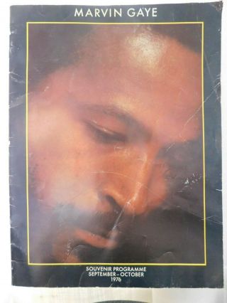 Marvin Gaye,  Rare 1976 Souvenir Concert Programme.  Uk.  September - October