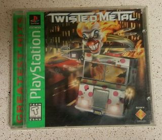 Twisted Metal 1 Psx Ps1 Rare Greatest Hits.  Complete &