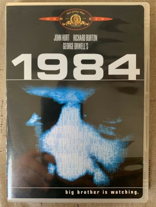 1984 (dvd,  2003) - Oop Rare Region 1 One Feature Film John Hurt George Orwell