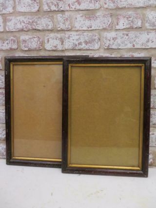 Really Old Picture Frame Arts Crafts Pair Fit 14 Inch X 10 " Painting