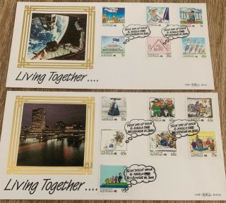 1988 Australia “living Together Part 2” By Benham Silk Cover Rare